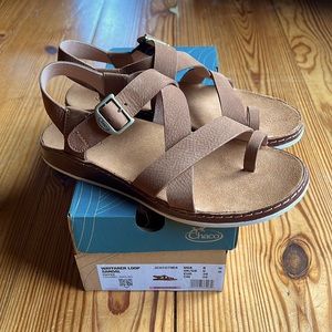 NIB Chaco Wayfarer Loop Sandal Toffee Womens 8 New